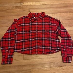 NWT American Eagle Cropped Flannel